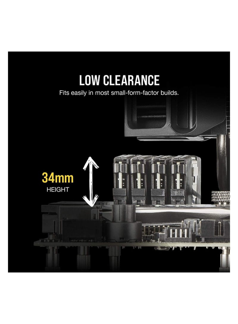 كورسير - ذاكرة سطح المكتب CORSAIR - VENGEANCE LPX 32GB (2x16GB) DDR4 3600MHz C18 UDIMM - أسود - Image 1