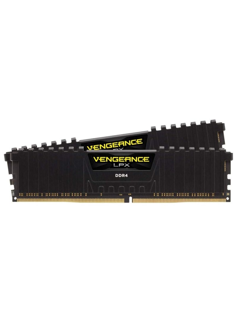 كورسير - ذاكرة سطح المكتب CORSAIR - VENGEANCE LPX 32GB (2x16GB) DDR4 3600MHz C18 UDIMM - أسود - Image 1