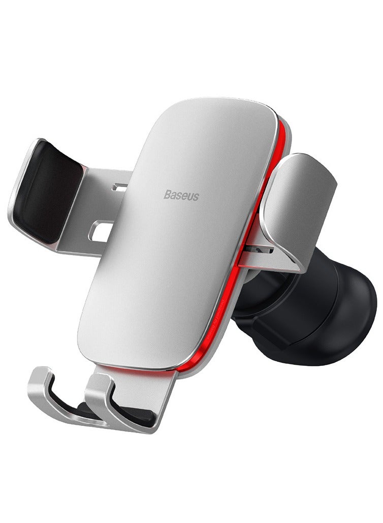 Baseus Metal AgeⅡ Gravity Car Mount (Air Outlet Version) Silver  - Image 3