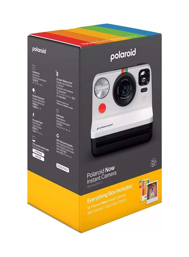 Polaroid Instant Camera Now Generation 2 Bundle With iType Film Black/White  - Image 5