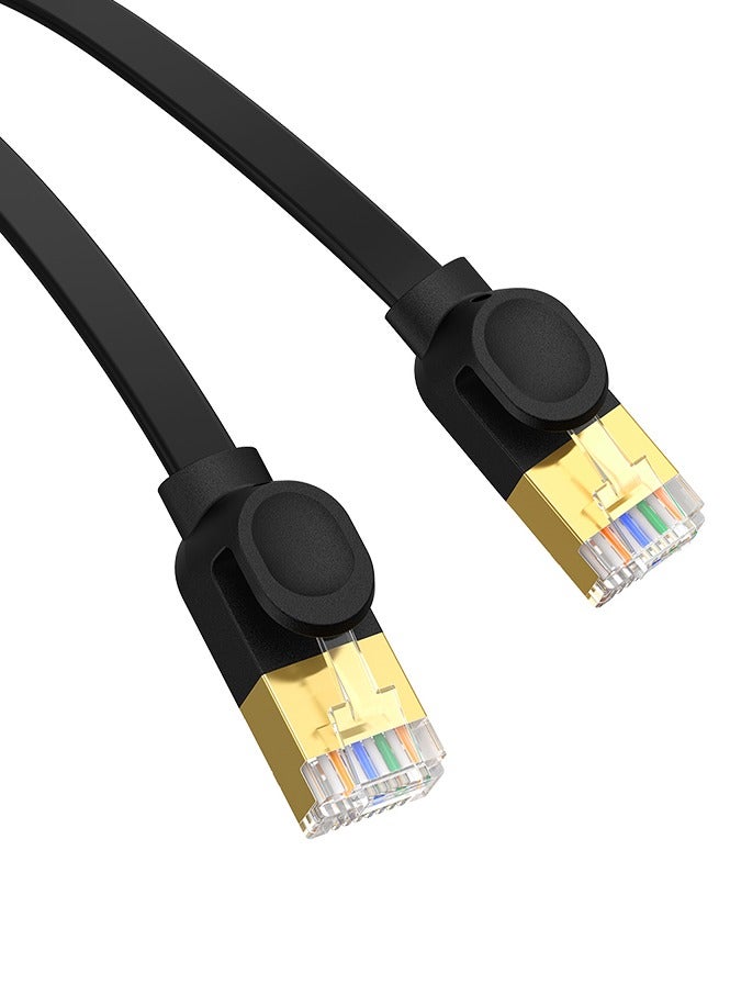 Baseus High Speed CAT7 10Gigabit Ethernet Cable (Flat Cable) 5m Cluster Black  - Image 3