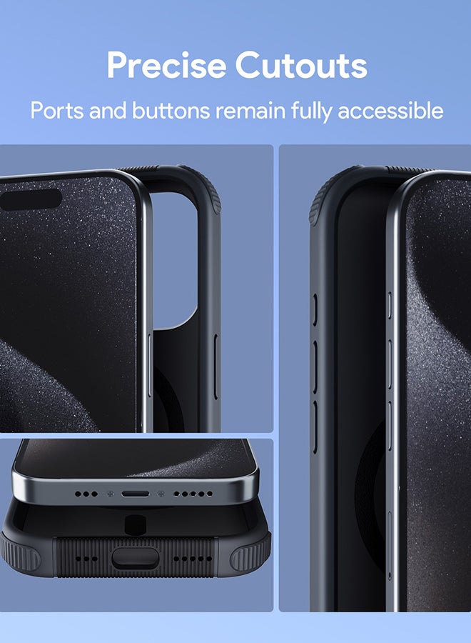Aukey UrbanGuard Elite Magnetic Hard-Shell For iPhone 15 Pro Grey  - Image 3