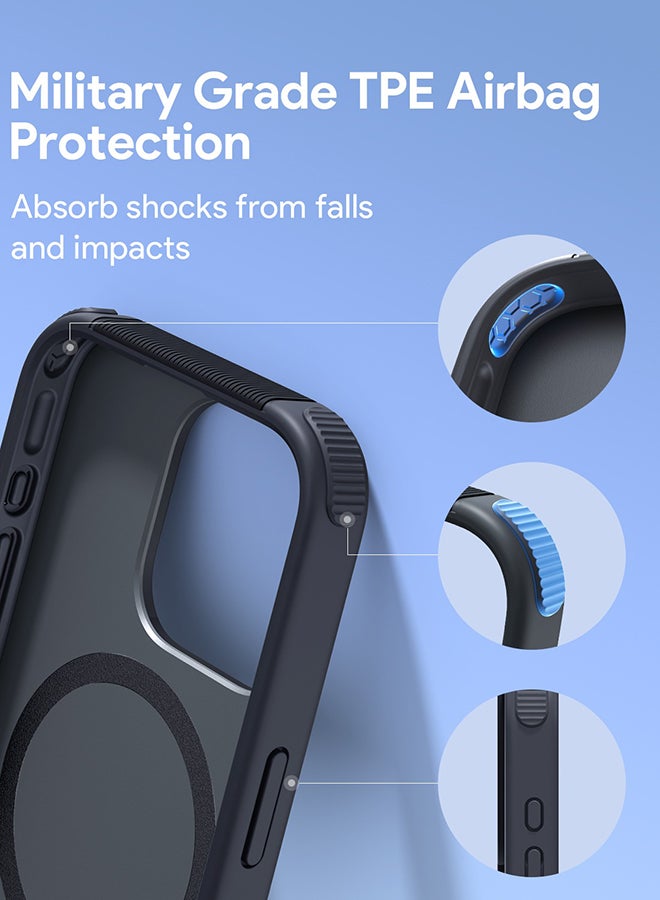 Aukey UrbanGuard Elite Magnetic Hard-Shell For iPhone 15 Pro Max Grey  - Image 4