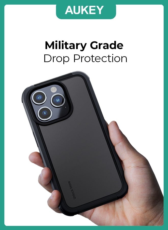 Aukey UrbanGuard Elite Magnetic Hard-Shell For iPhone 15 Pro Max Grey - Image 5