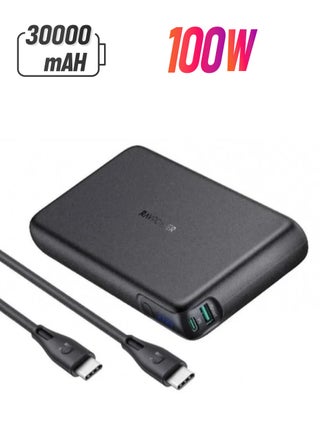 30000 mAh 30,000 mAh 100W Portable Battery With Ismart USB Port And Type-C PD Port - Black - pnsku/N70099173V/45/_/1740034192/37ade8d1-13b0-4b59-9f21-bab8ba3cbdce