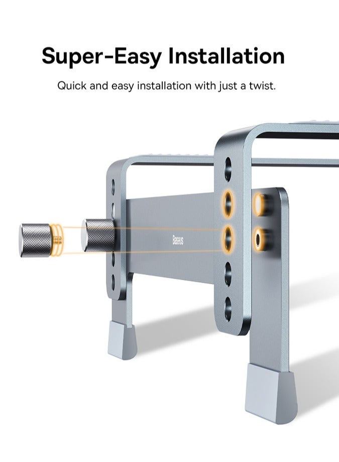 Baseus UltraStable Series Desktop Laptop Stand (4-Gear Adjustable) Space Grey - Image 2