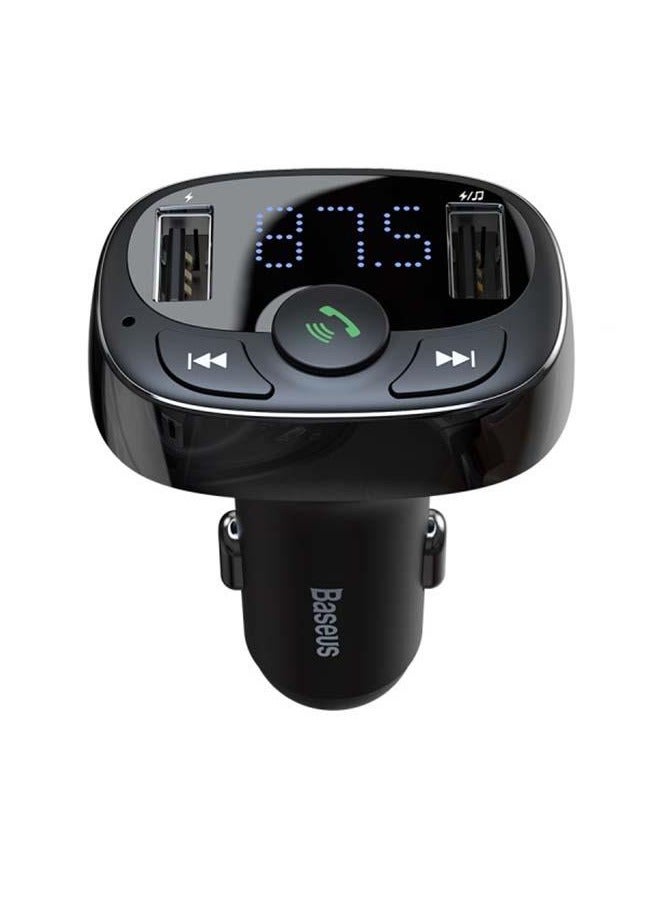 Baseus - OS T Shaped S-09A Car Bluetooth MP3 Player (Standard Edition) Black - Image 1