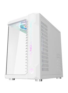 GameOn Emperor Arctic III Series Mid Tower Gaming Case - ARGB+Remote, 7 Fans Case White  - Image 5