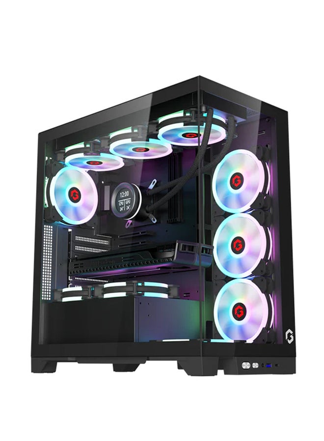 Emperor Midnight IV Series Mid Tower Gaming Case - ARGB+Remote, 7 Fans Case Black - pnsku/N70099212V/45/_/1723188427/ebf4319b-d8b9-47f8-a146-f9d605c437ab