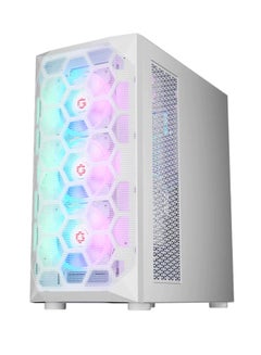 GameOn Emperor Arctic I Series Mid Tower Gaming Case - ARGB+Remote, 7 Fans Case White  - Image 5