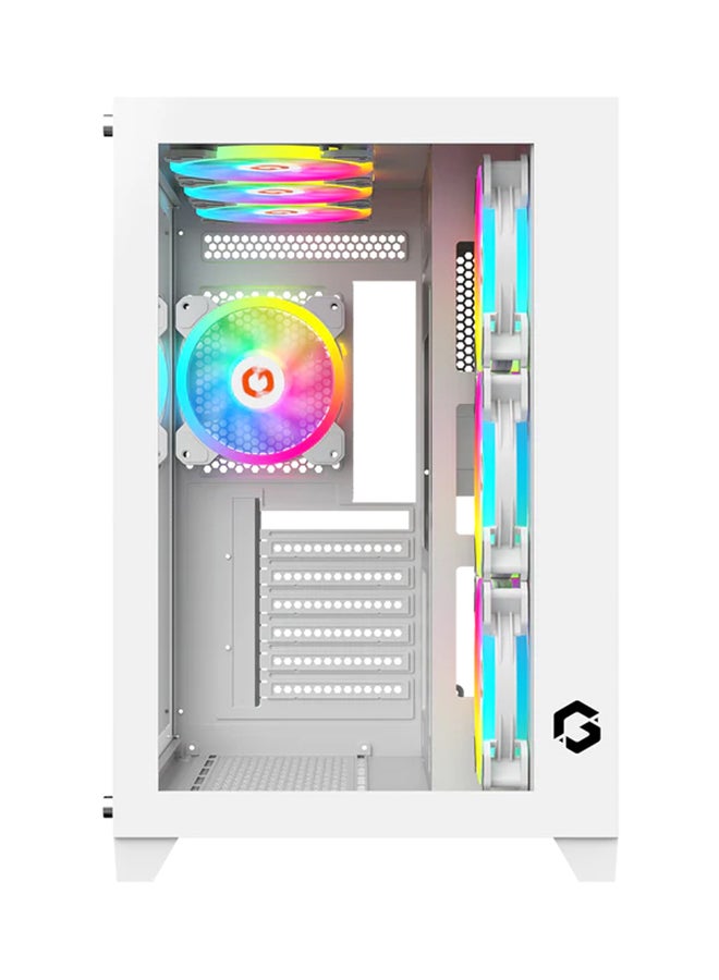 Emperor Artic Series Mid Tower Gaming Case - ARGB+Remote, 7 Fans Case White - pnsku/N70099222V/45/_/1723188451/755980e4-3219-4345-9821-048f126c728a