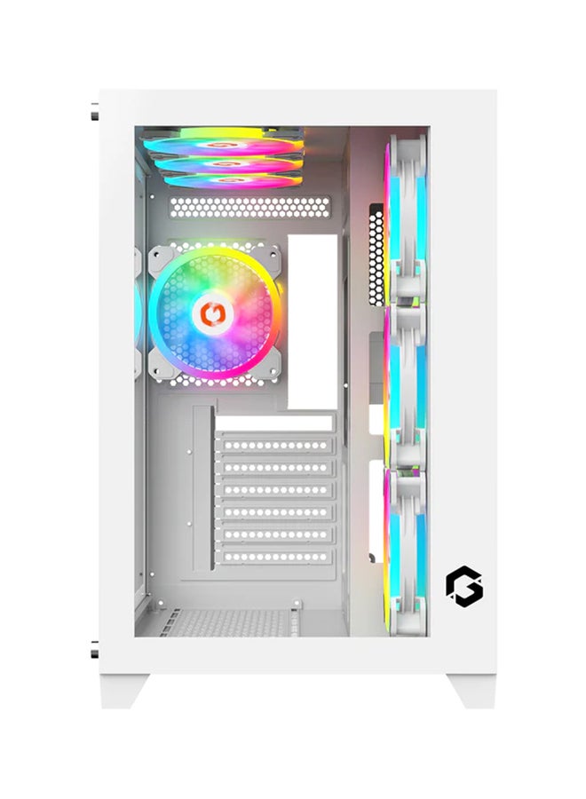 Emperor Artic Series Mid Tower Gaming Case - ARGB+Remote, 7 Fans Case White - pnsku/N70099222V/45/_/1723188453/1c457332-fcce-447c-b72b-7ea5a6281bec