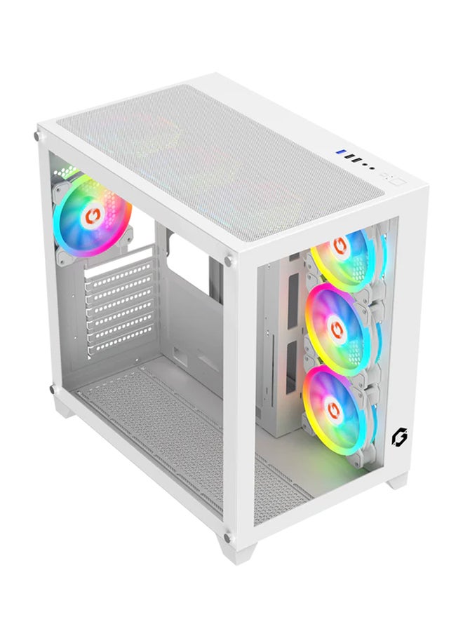 Emperor Artic Series Mid Tower Gaming Case - ARGB+Remote, 7 Fans Case White - pnsku/N70099222V/45/_/1723188453/e405351f-8905-4d4a-a40c-493ec1f58b2b