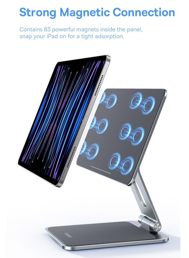 بيسوس Magnetic Tablet Stand MagStable For Pad 12.9-Inch Space Grey - Image 3