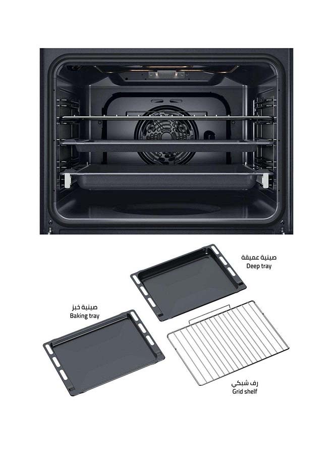 Whirlpool - Electric Oven With 8 Functions Steam Grill 71 L 2900 W OMSR58CU1SX Stainless Steel - Image 1
