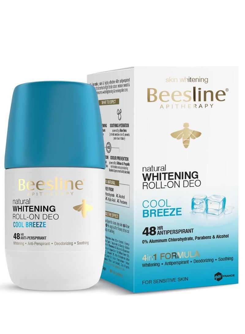 Beesline Whitening Roll On Deodorant - Cool Breeze Blue 50 mlcm