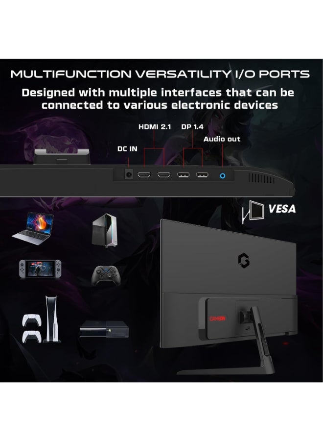 GAMEON 27 inch E-sports Series Black Gaming Monitor, 1920x1080p FHD IPS Panel, 240Hz Refresh Rate, 0.5ms Response Time, Supports HDR 10, PS5, GOESP27240IPS Black - Image 4