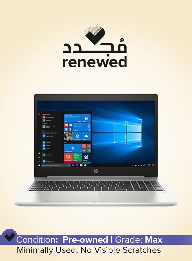 HP Renewed - ProBook 450 G6 Laptop With 15.6-Inch Display,i7 8565U/8th Gen/Quad Core/8GB RAM/256GB SSD/Window 11 English Silver  - Image 1