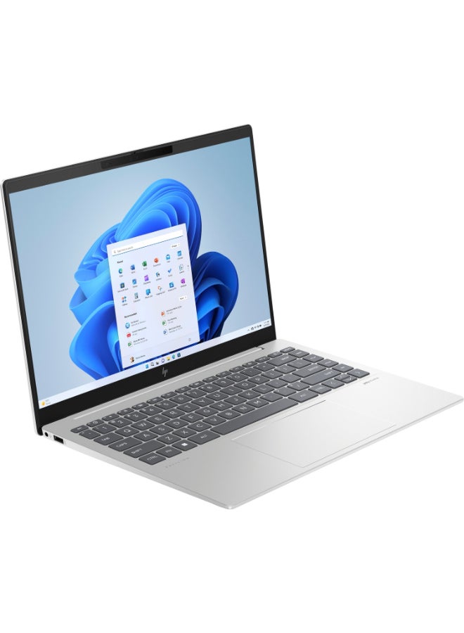 HP - Pavilion Plus Laptop With14-Inch Display,Core Ultra 5-125H Processor/16GB RAM/512GB SSD/Intel Arc Graphics/Windows 11 Home English/Arabic Natural Silver - Image 1