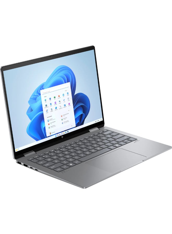 HP Envy x360 Convertible 2-In-1 Laptop With 14-Inch Display,Core Ultra 5-125H Processor/16GB RAM/512GB SSD/Intel Arc Graphics/Windows 11 Home English/Arabic Meteor Silver  - Image 4