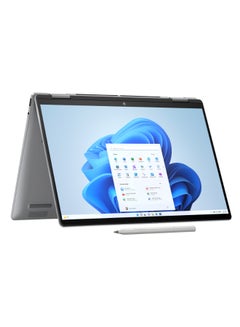 Envy x360 Convertible 2-In-1 Laptop With 14-Inch Display,Core Ultra 7-155H Processor/16GB RAM/1TB SSD/Intel Arc Graphics/Windows 11 Home English/Arabic Meteor Silver