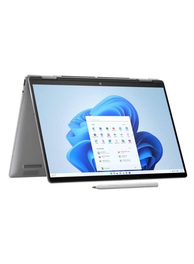 HP - Envy x360 Convertible 2-In-1 Laptop With 14-Inch Display,Core Ultra 7-155H Processor/16GB RAM/1TB SSD/Intel Arc Graphics/Windows 11 Home English/Arabic Meteor Silver - Image 1