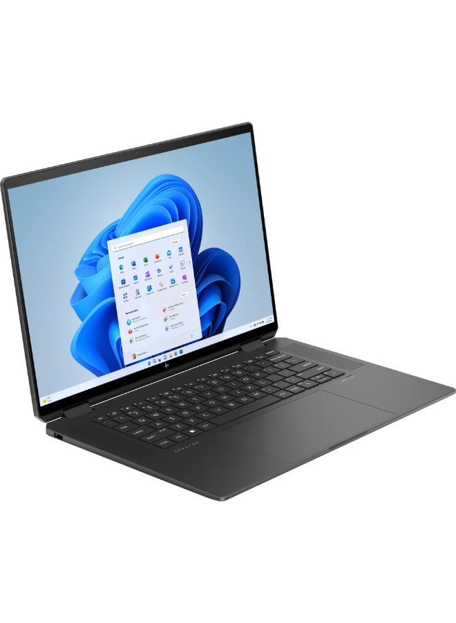 HP - Spectre x360 Convertible 2-In-1 (Upgraded Version) Laptop With 16-Inch Display,Core Ultra 7-155H Processor/32GB RAM/1TB SSD/8GB Nvidia Geforce RTX 4050 Graphics Card/Windows 11 Home English/Arabic Nightfall Black - Image 1