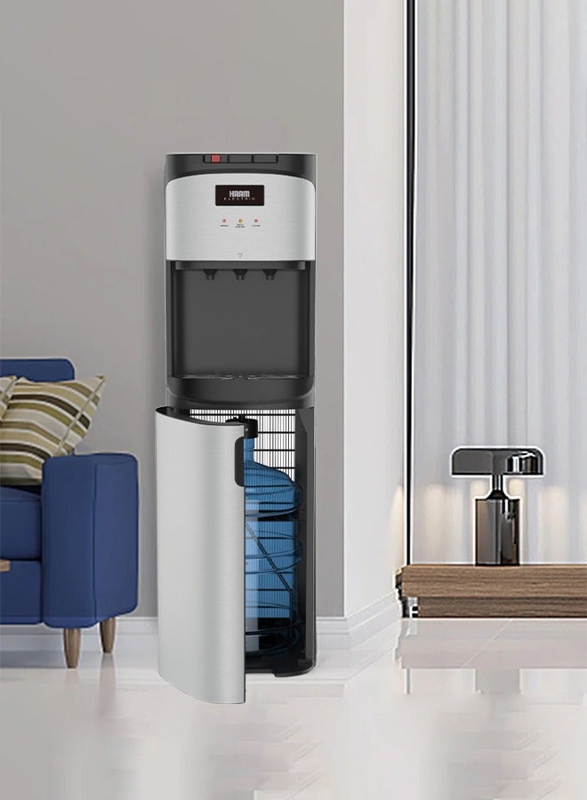 HAAM Bottom Loading Water Cooler - Hot/Cold/Moderate - Steel - HM-DW90-M24 HM-DW90-M24 Silver  - Image 3