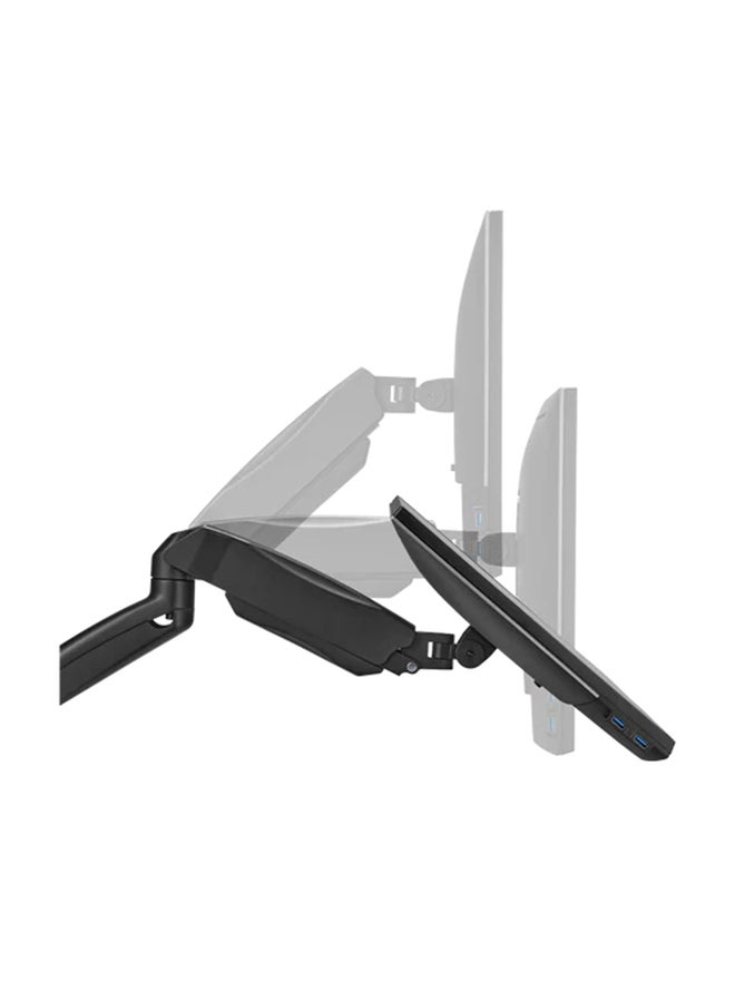GAMEON GO-5015 Economy Spring-Assisted Wall Mounted Single Monitor Arm For Gaming And Office Use, 17" - 32", Arm Up To 9 KG Black - Image 4