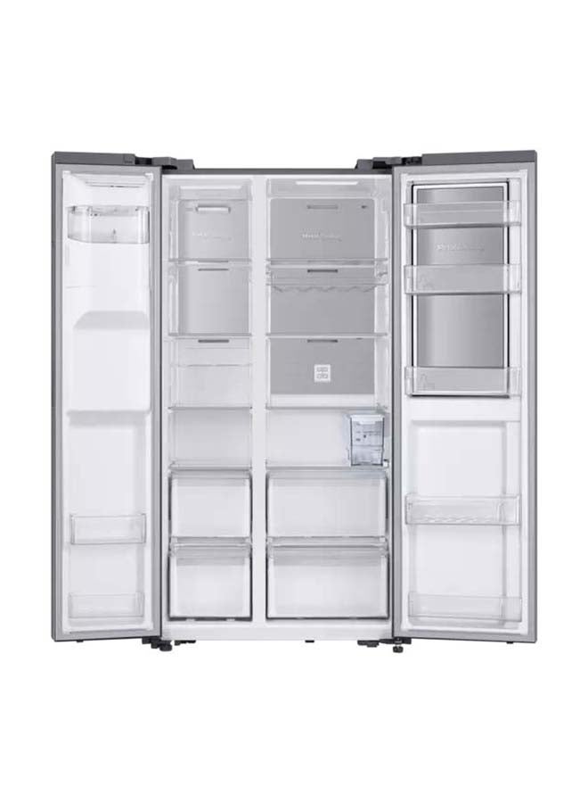 سامسونج Side by Side Refrigerator 144 Cuft Freezer 71Cuft RH64DG53M3SLZA Ez Clean Steel  - Image 4