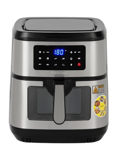 Krypton Double Heating Digital Air Fryer- KNAF6591, 9.5 L Pot with Rack, with Vortex Frying Technology/ LED Display, 1-60 Min Timer,2 year warranty 9.5 L 1800 W KNAF6591 silver