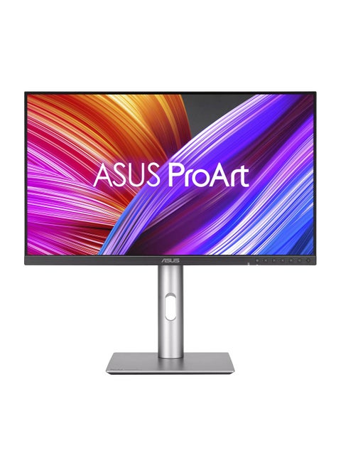 شاشة ProArt Display PA24ACRV الاحترافية، شاشة IPS QHD مقاس 24 بوصة، معدل تحديث 75 هرتز، وقت استجابة 5 مللي ثانية (GtG)، شاشة MediaSync، 16.7 مليون لون، فضي | 90LM08Y0-B01M70