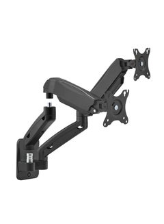 GameOn GO-5008 Economy Spring-Assisted Wall Mounted Dual Monitor Arm For Gaming And Office Use, 17" - 32", Each Arm Up To 9 KG Black  - Image 5