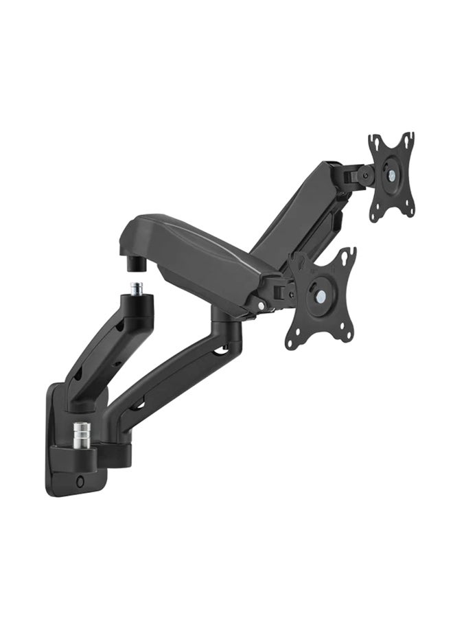 GameOn GO-5008 Economy Spring-Assisted Wall Mounted Dual Monitor Arm For Gaming And Office Use, 17" - 32", Each Arm Up To 9 KG Black  - Image 5
