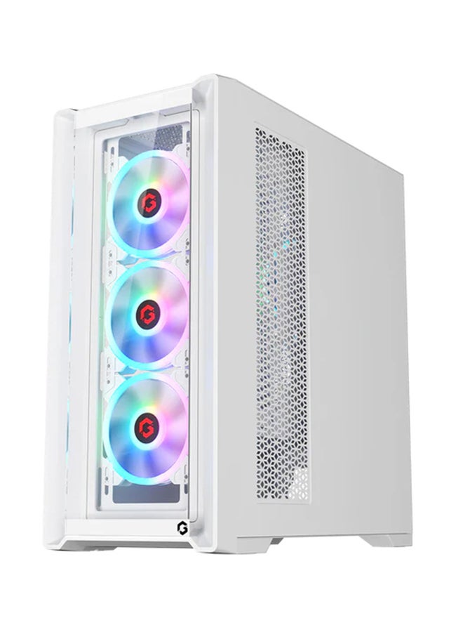 GameOn Vortex Arctic Series Mid Tower Gaming Case - ARGB+Remote, 4 Fans Case White  - Image 5