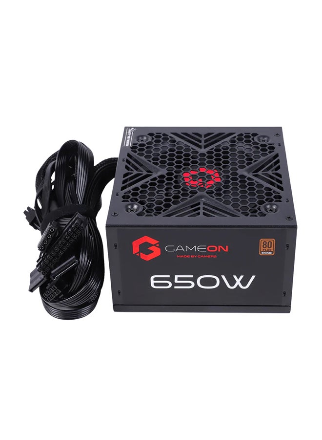 جايم أون مزود الطاقة SPY2 ATX 650 WATTS 80 PLUS BRONZE للألعاب - Image 4