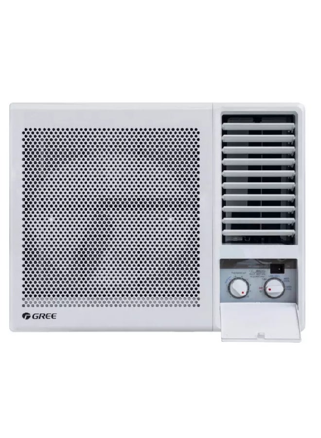 GREE Window AC 18,000 BTU, Cold Only , R410a Refrigerant, Rotary Compressor 1.5 Ton 5.22 kW GJC18AG-D3NMTG1J White  - Image 1