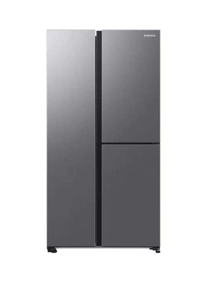 سامسونج Side By Side Refrigerator 132Cuft Freezer 78Cuft RH69DG803ES9ZA Silver  - Image 1