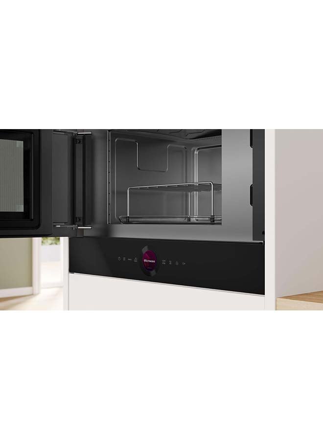 BOSCH - Built-In Microwave Appliance With Grill Series 8 With 10 Programs 21 L 900 W BEL7321B1M Black - Image 1