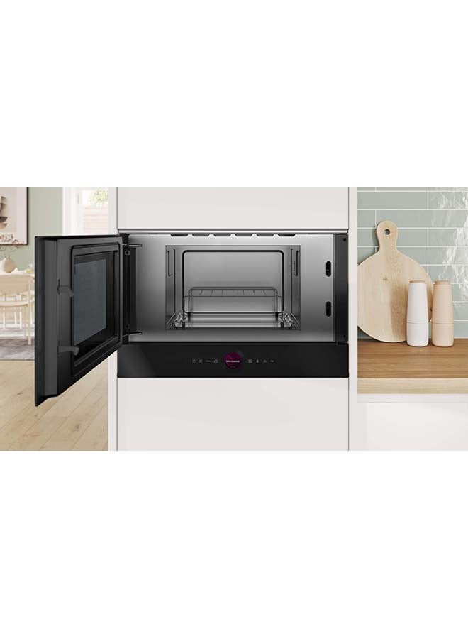 BOSCH - Built-In Microwave Appliance With Grill Series 8 With 10 Programs 21 L 900 W BEL7321B1M Black - Image 1