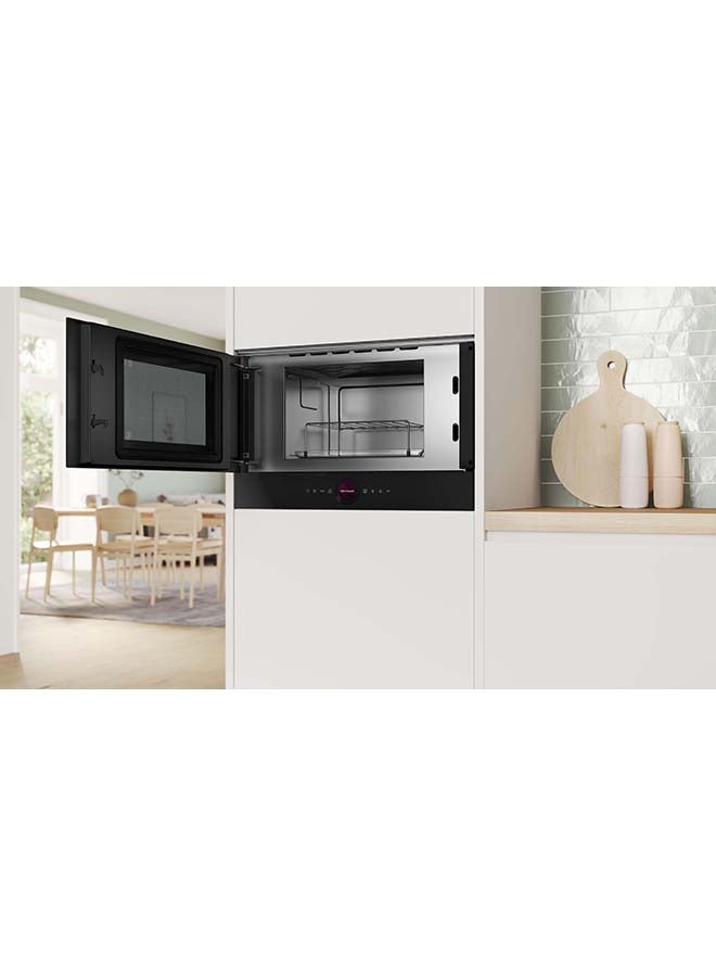 BOSCH - Built-In Microwave Appliance With Grill Series 8 With 10 Programs 21 L 900 W BEL7321B1M Black - Image 1