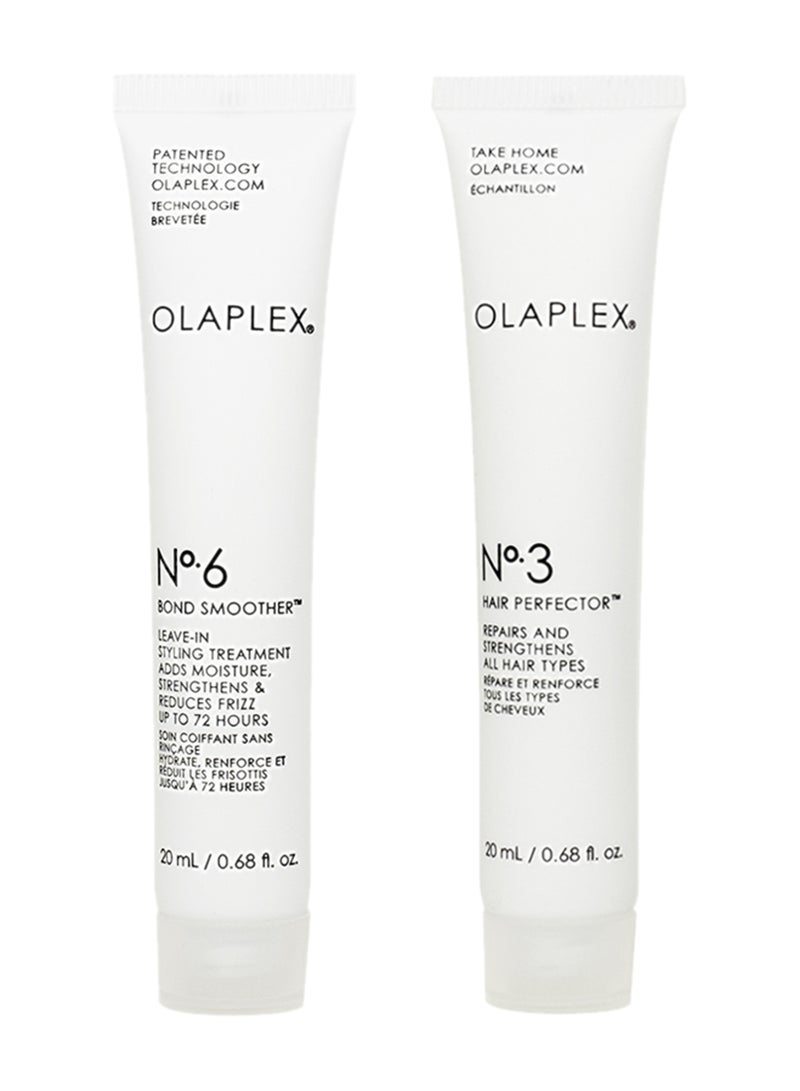 بيوتي جيفت - مجموعة الشعر Olaplex؛ علاج إصلاح الشعر رقم 3 وبلسم بوند رقم 6 بحجم 20 مل - Image 1