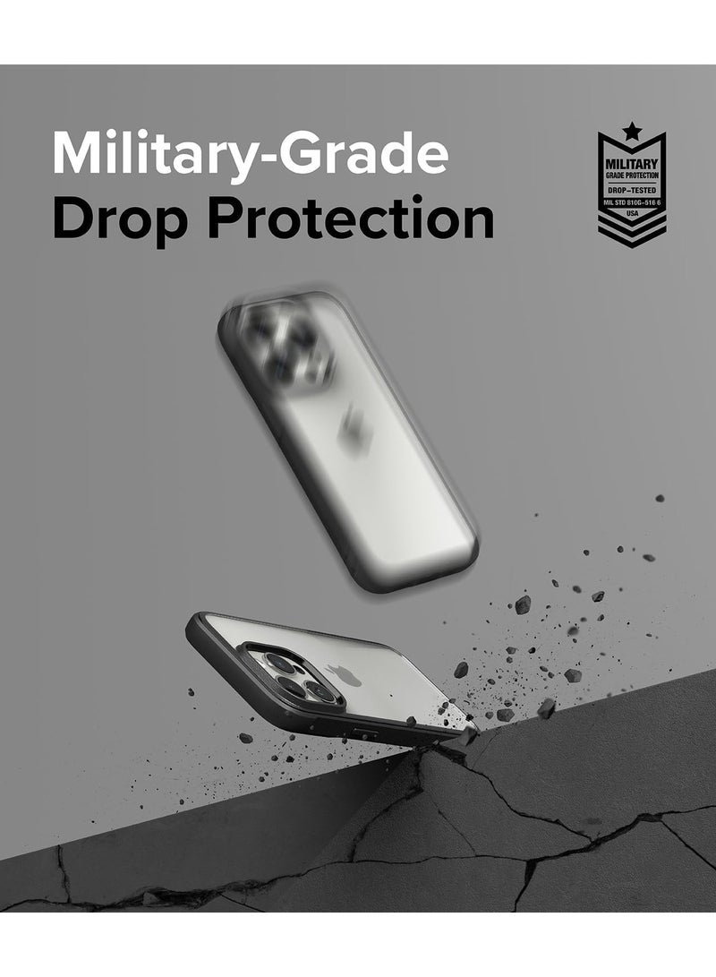 Ringke Fusion Bold Compatible With iPhone 15 Pro Max 6.7-Inch 2023 Case, Firm Grip [Frame Style] Anti-Yellowing Clear Hard Back Shockproof Bumper Cover - Black - Image 5