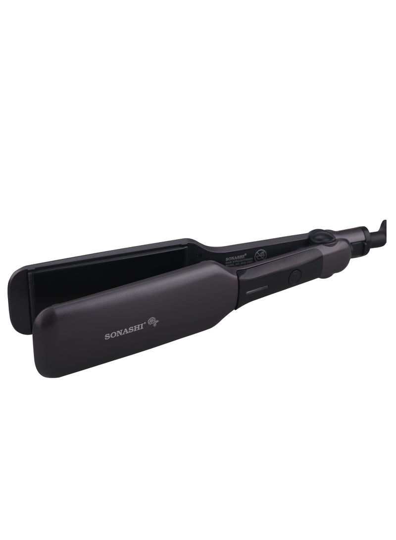 SONASHI Professional Hair Straightener With Max Temperature Upto 230C Sleek Design With Ceramic Coating Plate And 360 Swivel Cord Adjustable Temperature Settings For Versatile Styling  SHS-2087 Black - Image 3
