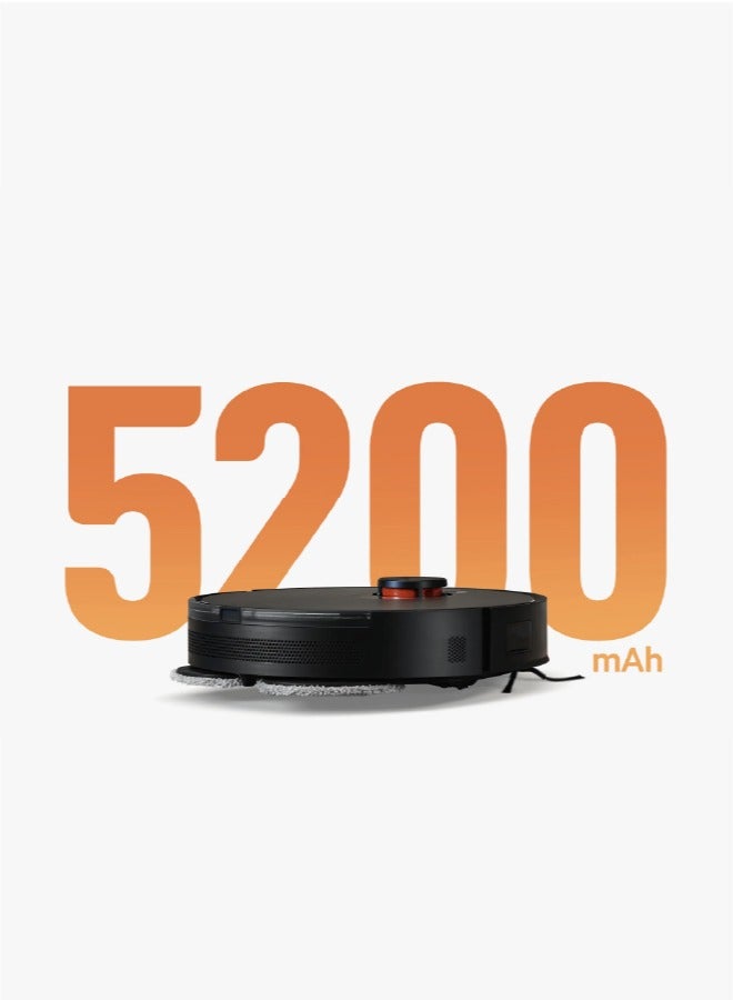 Xiaomi - Robot Vacuum S20+ | 5200mAh battery | 6000Pa suction fan | Voice Control | Supports Mi Home/Alexa/Google App | 55 W B108GL Black - Image 1