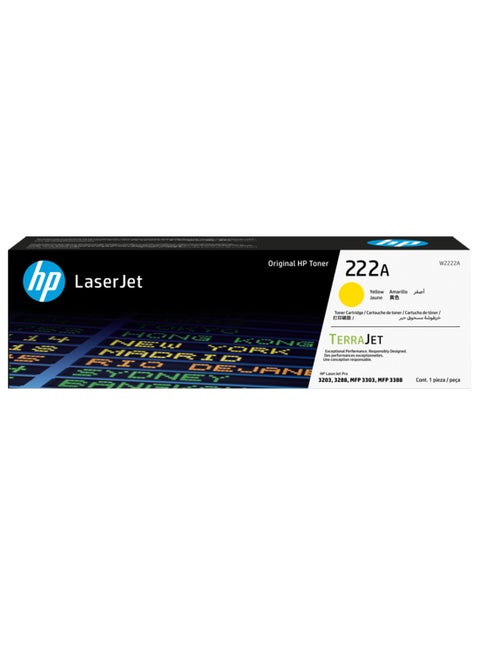 222A Original Toner Cartridge For HP LaserJet Pro 3203, MFP 3303 Printer Series Yellow