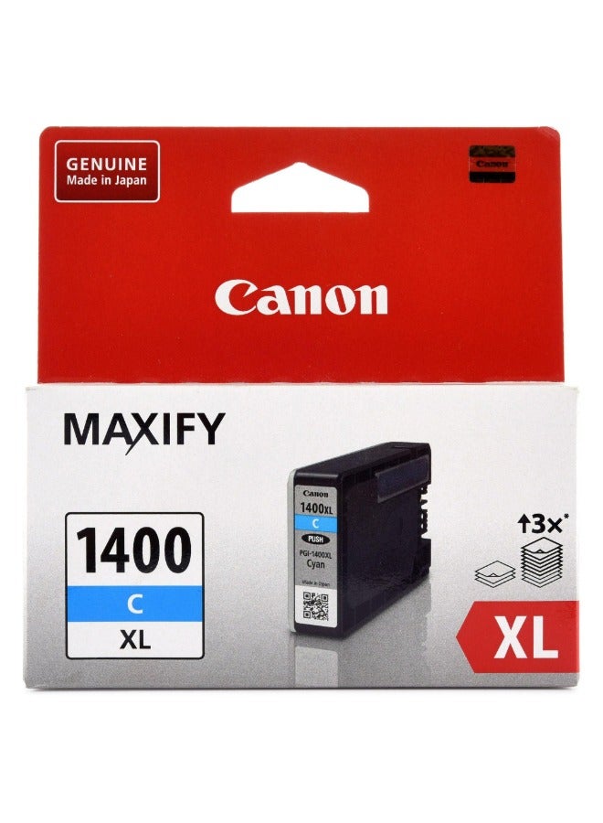 Canon 1400XL Ink Cartridge 1200 Pages - 9202B001AA Cyan - Image 1