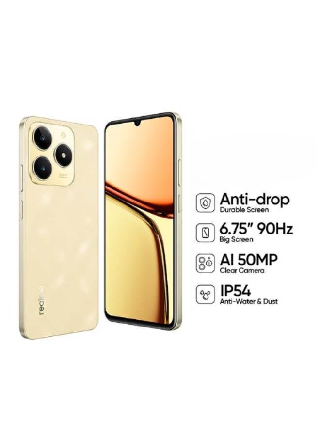 realme - C61 Dual SIM Sparkle Gold 4GB RAM 128GB 4G - International Version - Image 1