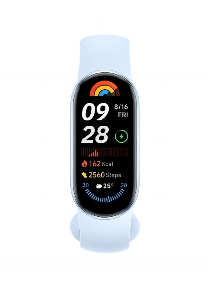 Xiaomi - Smart Band 9 | 1.62'' AMOLED Display | Touchscreen, Multisport Tracker, Activity Tracker, Heart Rate Monitor | Upto 21 Days Battery Life Arctic Blue Arctic Blue - Image 1