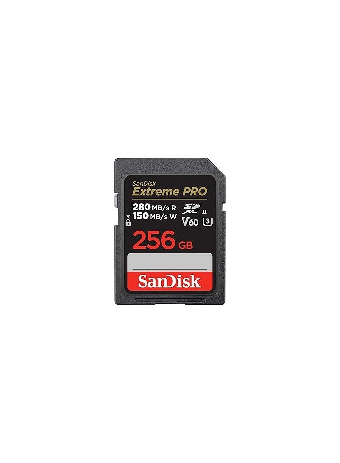 سانديسك 256GB Extreme PRO SDXC UHS-II Memory Card - C10, U3, V60, 6K, 4K UHD, SD Card - SDSDXEP-256G-GN4IN 256 GB  - Image 4